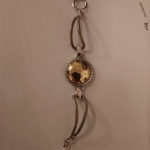 Two toned gold and silver bracelet